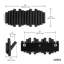 Picket 5-Hook Wall-Mounted Wooden Coat Rack with Adjustable Flip-Down Hooks-2021233804
