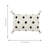 Tufted Cotton Decorative Throw Pillow Cover with Zipper, Set of 2