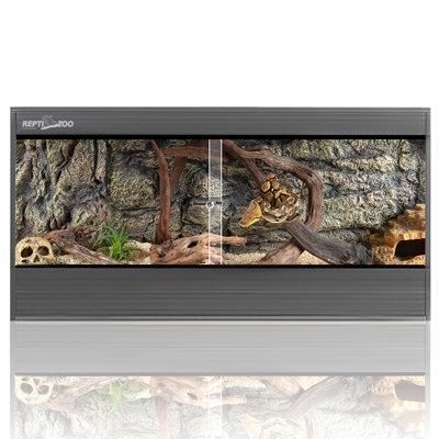 REPTIZOO Reptile Terrarium With Sliding Glass Door, 47 X 17 X 18 Inches