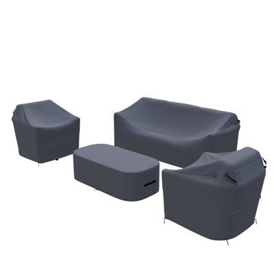 Aniston Outdoor Furniture Covers For 4-Piece Sofa Seating Group With Sunbrella Cushions