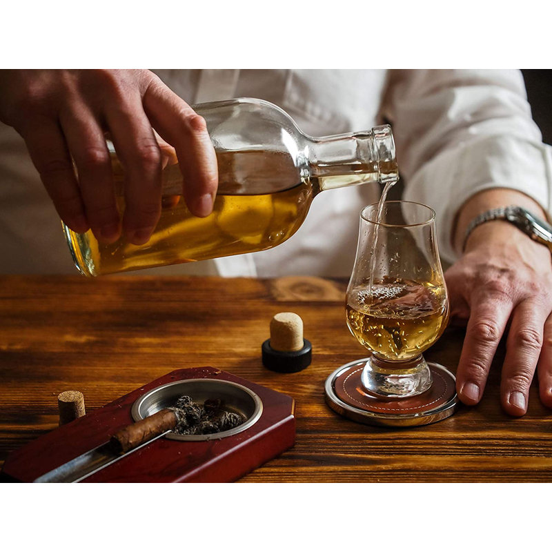 Verre à whisky décoratif en cristal Glencairn - L'Amérique d'abord, l'Irlande pour toujours