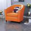 Chaises d'appoint confortables et rembourrées de style orange pour des maisons confortables