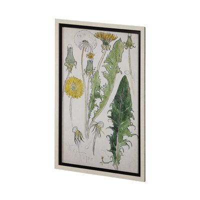 Maskros Akvarellmalning by John Bauer Hand Embelished Textured Framed Art Print Matted under Glass