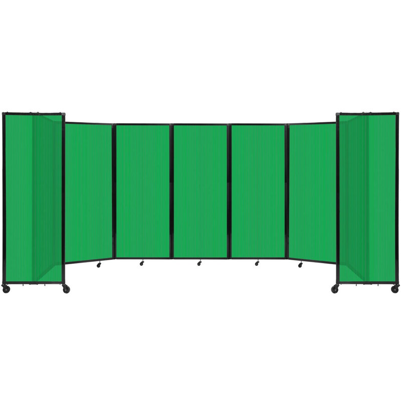 Cloison murale en polycarbonate 360, H 72 po x l 234 po, Vert