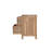 Solid Acacia Wood Tree Trunk 2-Drawer Nightstand