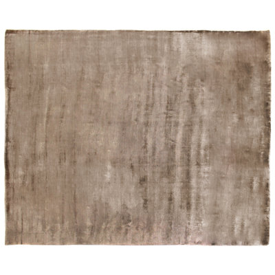 Purity handloomed Bamboo Silk Brown Area Rug