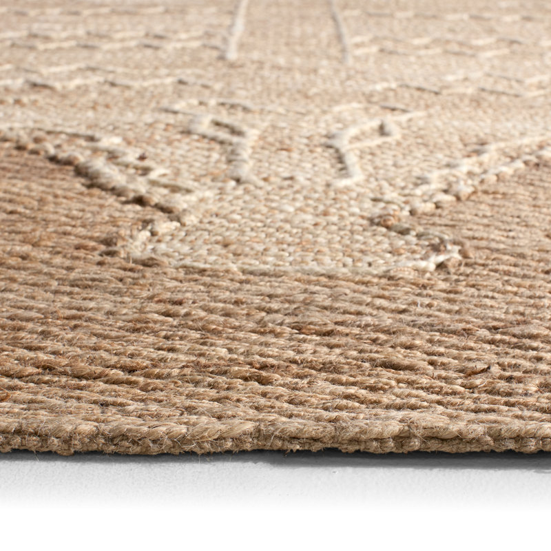 Jaipur Living Kiburi SOS01 Handwoven Geometric Tan Area Rug (3'X5'), Rectangle 6' x 9'