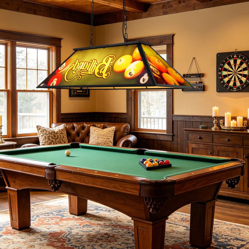 Luminaire suspendu pour table de billard 4 lumières