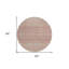 Tapis intérieur lavable rond 8 pi
