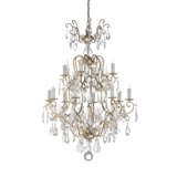 Versailles 12 - Light Candle Style Tiered Chandelier