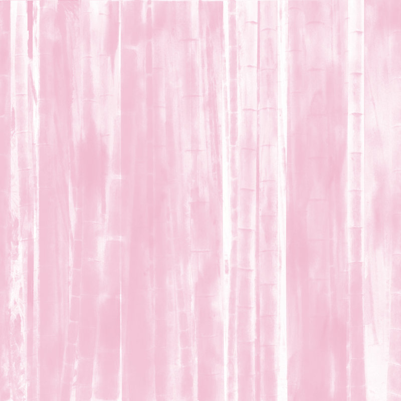 Pink Striped Bamboo - Wrapped Canvas Painting, 76cm H x 76cm W x 3.8cm D
