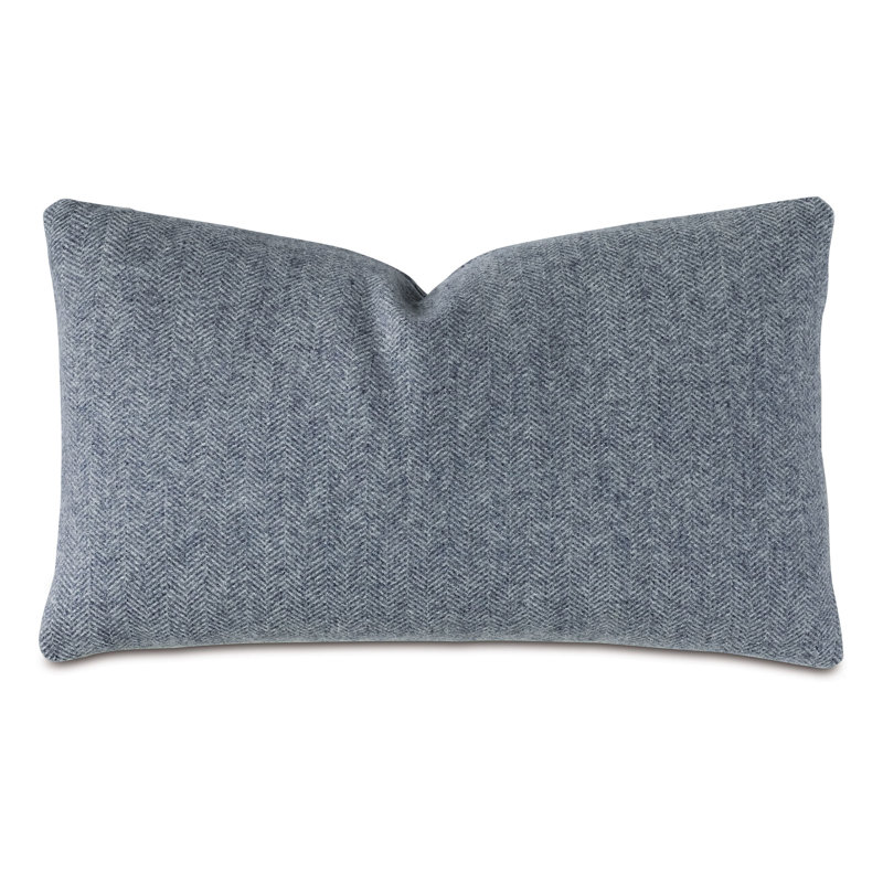 Alroy Lumbar Pillow, Denim Blue