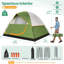  Tente de camping, tente de randonnée imperméable et imperméable pour 4 personnes avec mouche amovible, tentes familiales portatives légères pour le camping, les voyages, la pêche, la randonnée, les scouts-109701589