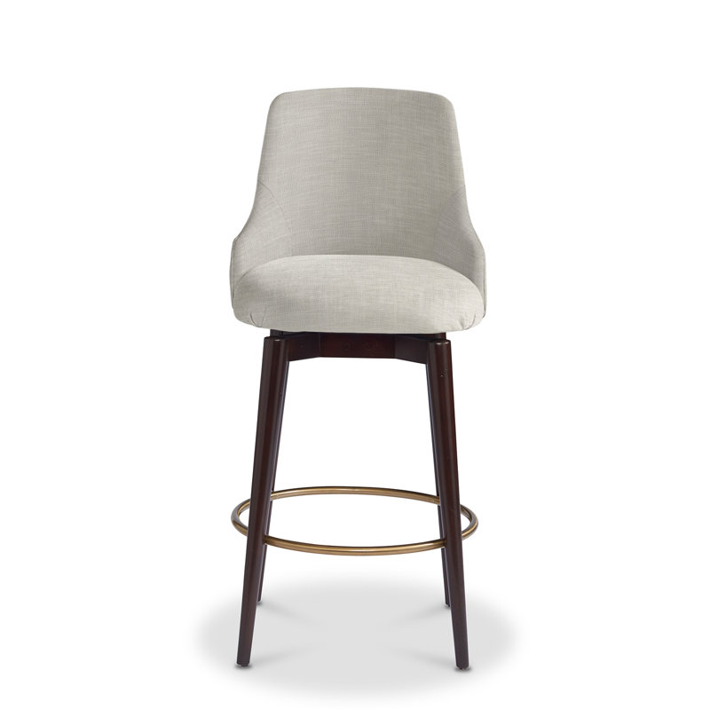 Zoe Bar Stool, Bar Stool (30” Seat Height), French Gray