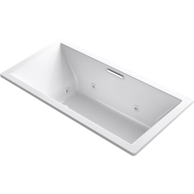 72-In x 36-In Heated Whirlpool Bath with Center Drain
