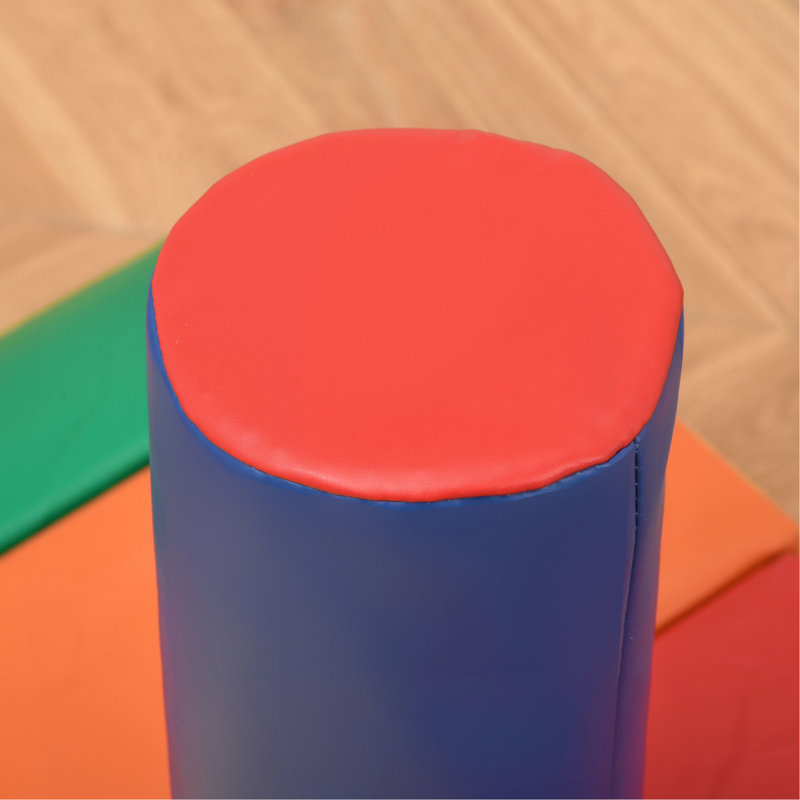 Soozier 7 pièces, blocs de jeu souples, enfants, escalade et rampe, blocs de construction et d'empilage en mousse, jeu d'apprentissage non toxique