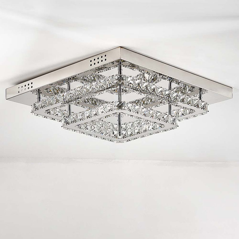 Hurd LED Flush Mount, 19cm H x 50cm W x 50cm D