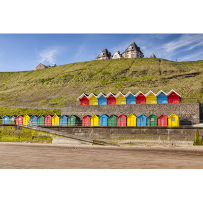 Huts Whiby Yorkshire England by Travellinglight - Wrapped Canvas Print