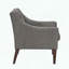 Fauteuil d'appoint contemporain capitonné avec tissu texturé
