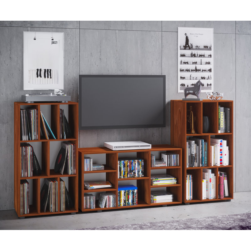 Urgeon 114cm H x 60cm W Cube Bookcase, Brown