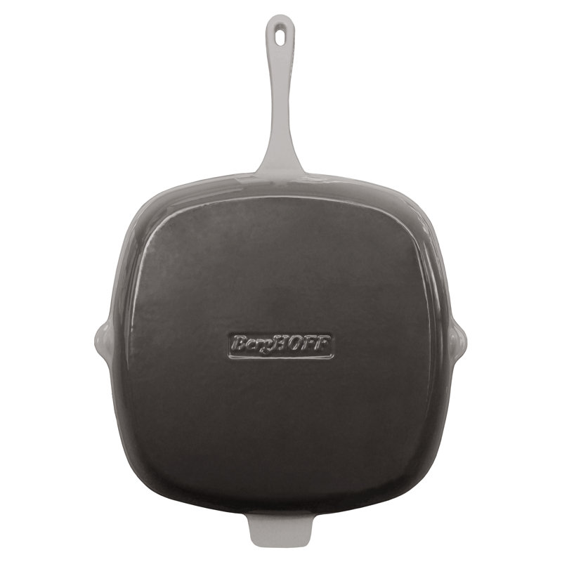 Neo 11" Cast Iron Square Grill Pan, Meringue, Oyster