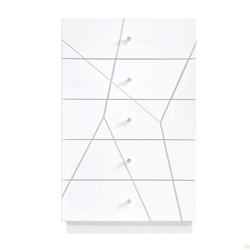 Commode de rangement 5 tiroirs 5 pièces