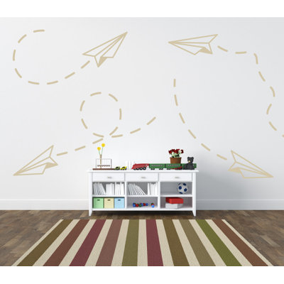Adhésif décoratif papier avion