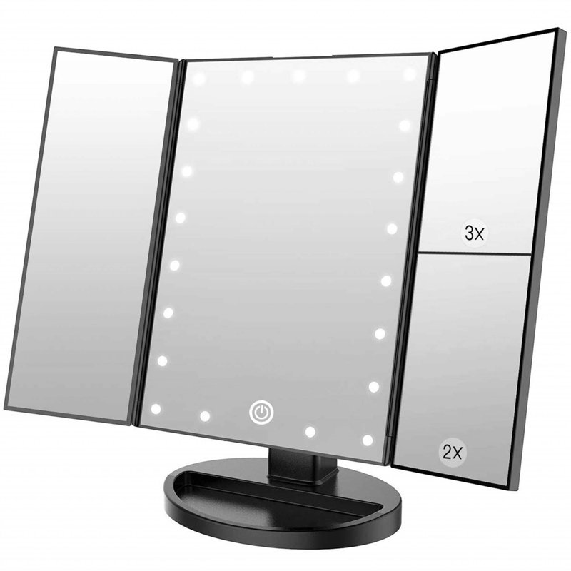 Demetrias Rectangle Floor Mirror, Black