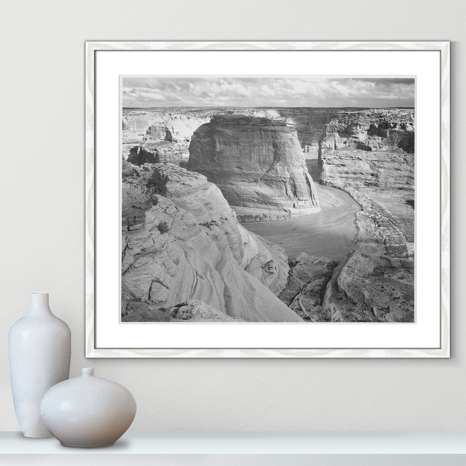 Canyon De Chelly Arizona 2 by Adams, 21.5" H x 25.5" W x 0.75" D, White