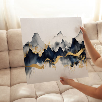 «Landscape and Nature Mountains Awaken», reproduction d'art moderne sans cadre
