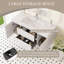 Meuble-lavabo flottant 48 po avec lavabo, meuble-lavabo mural moderne avec lavabo en résine et tiroirs à fermeture en douceur 48 po-3444019-3444017