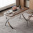 Walnut Rectangular Solid Wood with 2 drawers desk-272347598