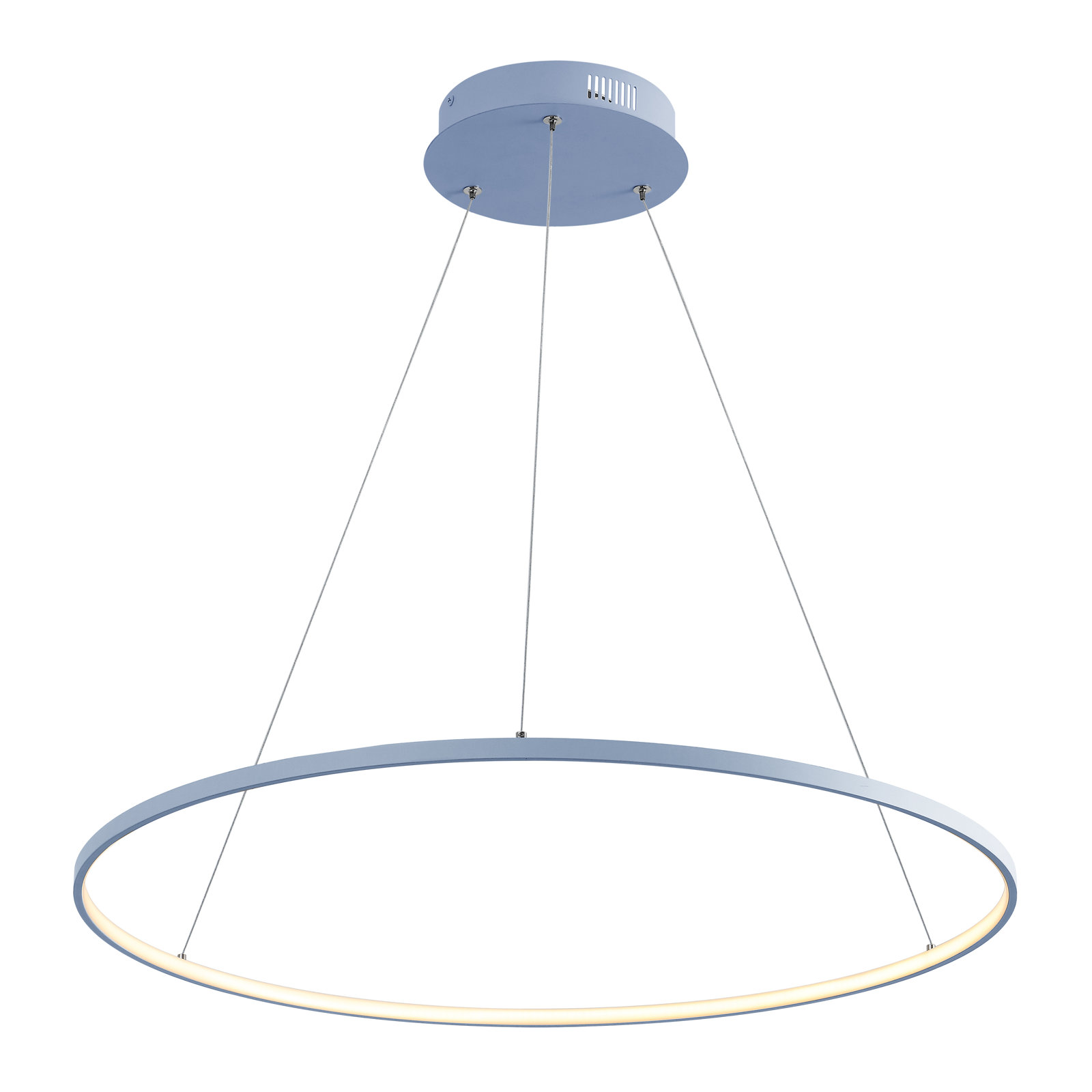 Odin Single Light Dimmable LED Pendant, 0.75" H x 34.88" W x 34.88" D, Blue
