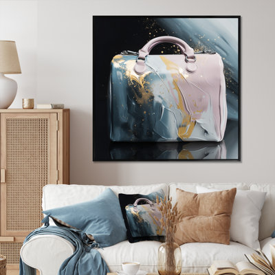 «Pink Luxury Handbags II», reproduction sur toile