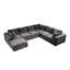 Canapé modulaire 137,8 * 108,3 po, canapé rembourré compressé