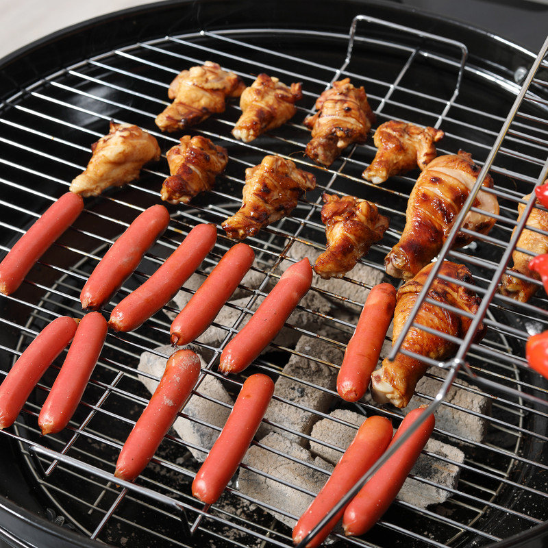 CLIY Freestanding Charcoal Gas Grill