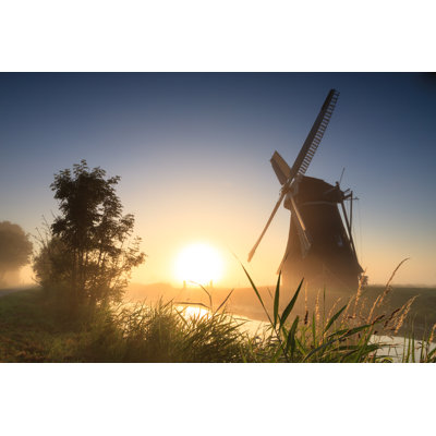 Windmill Sunrise - Photographie sur toile tendue