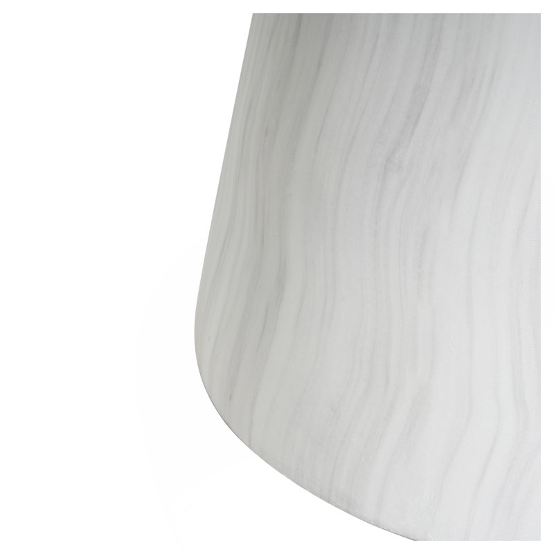 Outdoor Ponti Travertine Side Table,White