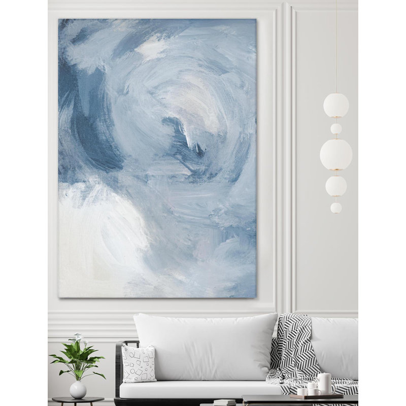 «Blue Cloudy Dreams Ii», reproduction d'art sur toile géante 72 po x 54 po