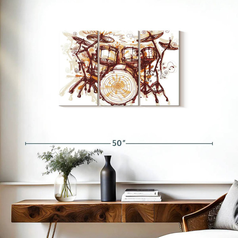 Abarca Splashing Drums, 20" H x 33" W