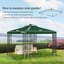 Ausbon Dakota Fields Green Polyester Replacement Canopy for Gazebo-320204751