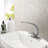 Modern Single Handle Single Hole Bathroom Sink Faucet in White/Polished And Lead-Free Solid Brass-92417762-98364425