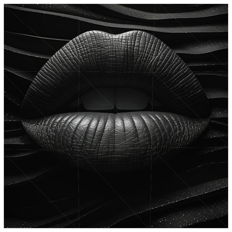 Coussin Lips, oreillers abstraits à double face, 20 po x 20 po
