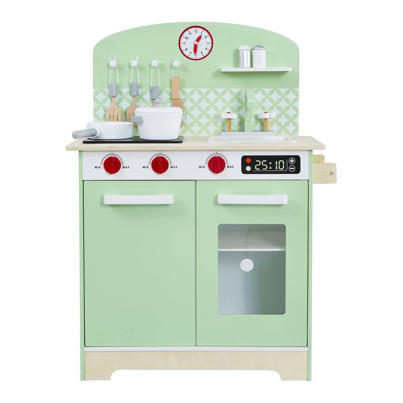  Kids Wooden Retro Play Kitchen Set