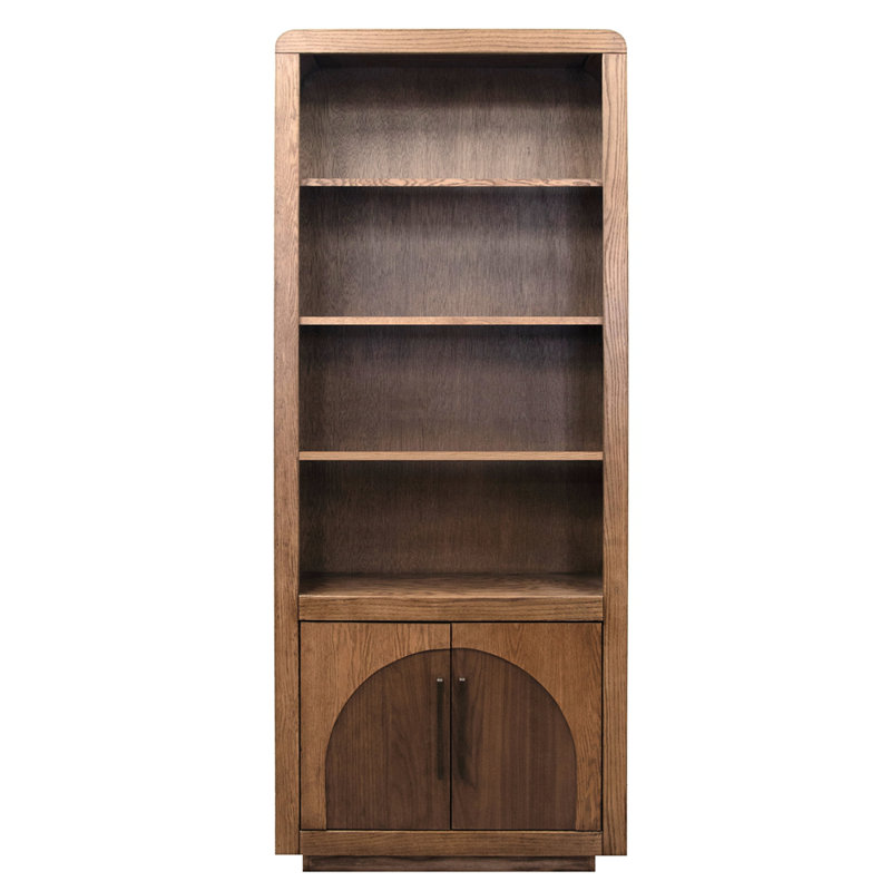 Stylish Solid Oak and Walnut Veneer Sideboard with Antique Bronze Hardware, Perfect for Elegant Storage and Display.