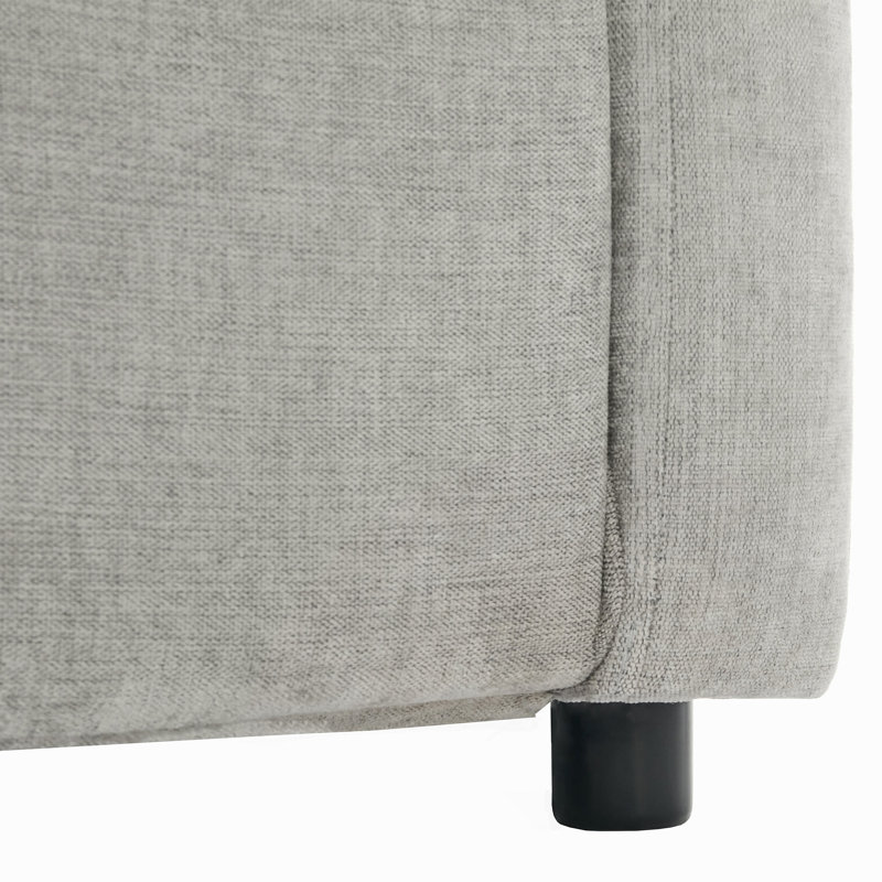 Fauteuil rembourré confortable 31,9 po, Gris clair