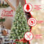 Arbre de Noël - pointes en PVC et aiguilles pointues, branches articulées, support robuste - arbre de Noël réaliste-1626109922