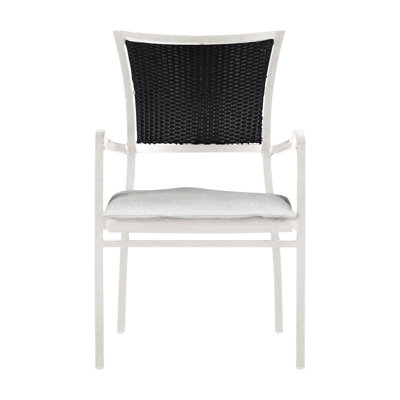 Aire Stacking Patio Dining Armchair With Cushions