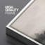 «Minimalist Foggy Lake Landscape with Trees», art mural encadré sur toile-124795446-124795445