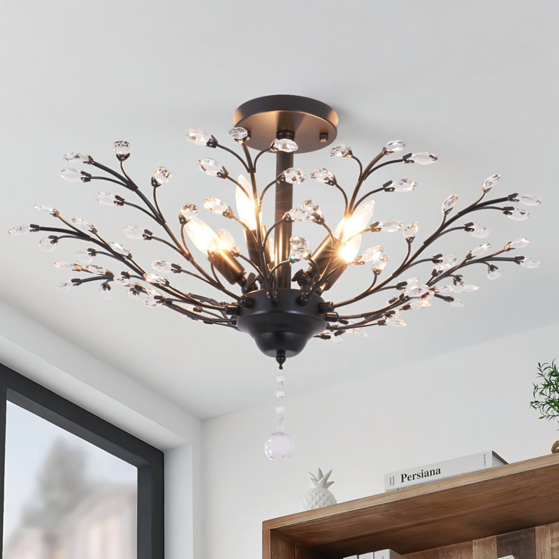 Lustre linéaire moderne à 5 lumières Ellie-Anna